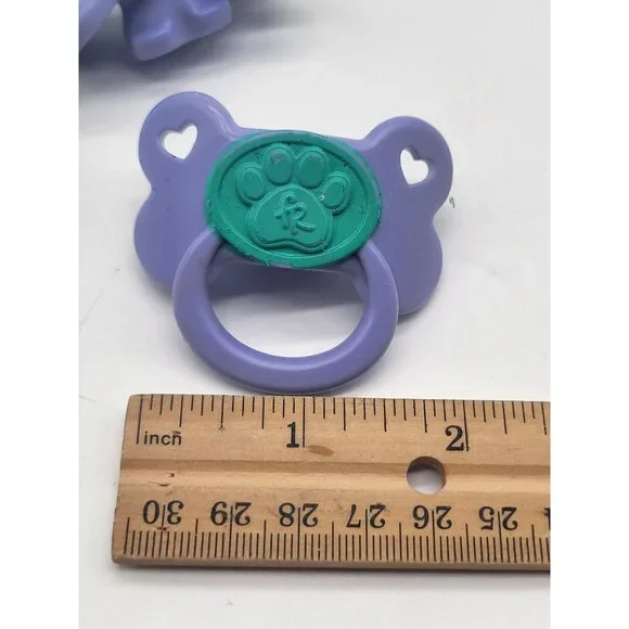 Hasbro FurReal Friend Animal Replacement Purple & Teal Pacifier Lot of 2 - Picture 6 of 7